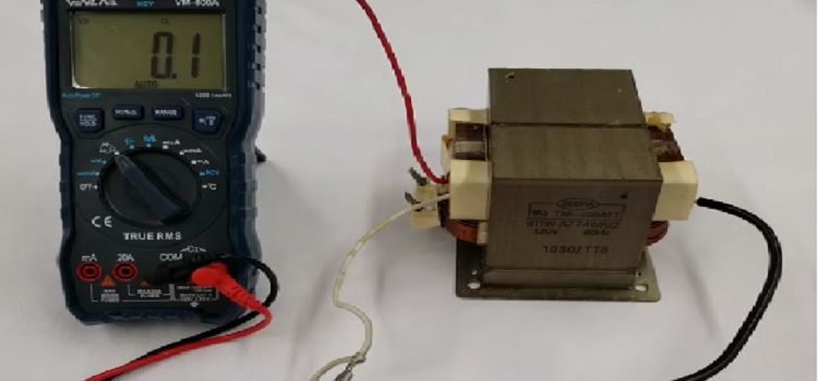 Test microwave oven transformer 