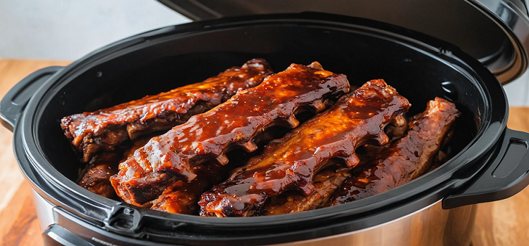 do you put water in the pan when cooking ribs