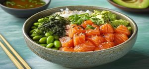 salmon rice bowl rice cooker